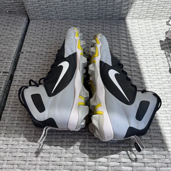 Nike Huarache Fastflex Football Cleats Lace Up 923429-015 Black Gray Mens‎ 10.5 - Picture 6 of 8